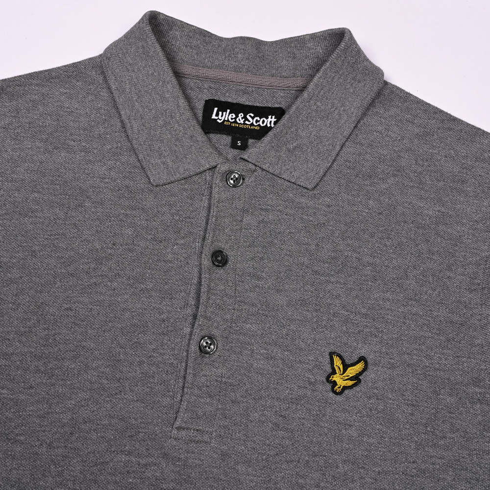 Лонгслив-поло от Lyle & Scott, S