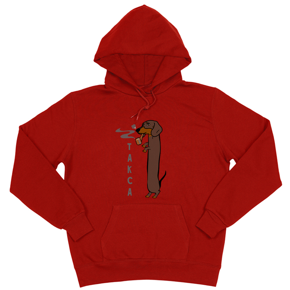 Толстовка "Такса курит"