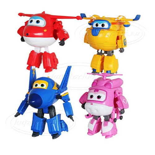 Набор из 4-х трансформеров "Супер Крылья" (Super Wings)
