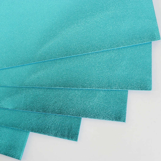 Фоамиран металлизированный 2 мм 60х70 см (Бирюзовый)