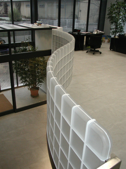 Завершающий стеклоблок бесцветный волна Vitrablok   19x19x8