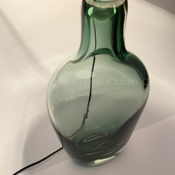Настольная лампа Cloyd FOAM T1 / выс. 65 см - хром - зелен. стекло (арт.30102)