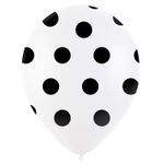 Шар (12"/30 см) Горох микс, Ассорти Пастель, 5 ст. 25 шт.