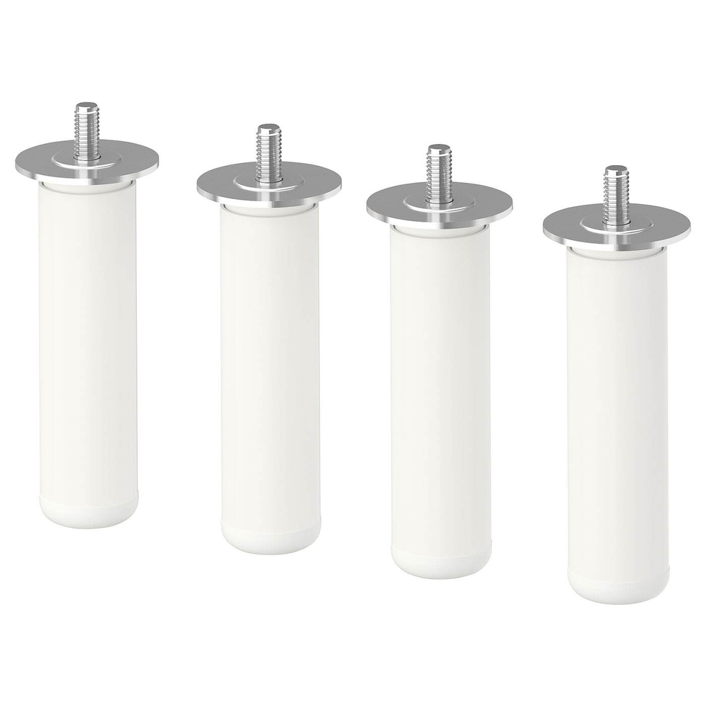 IKEA LÄTTHET  (ИКЕА ЛÄТТХЕТ)  -  Ножка, белый/металлик, 11 см
