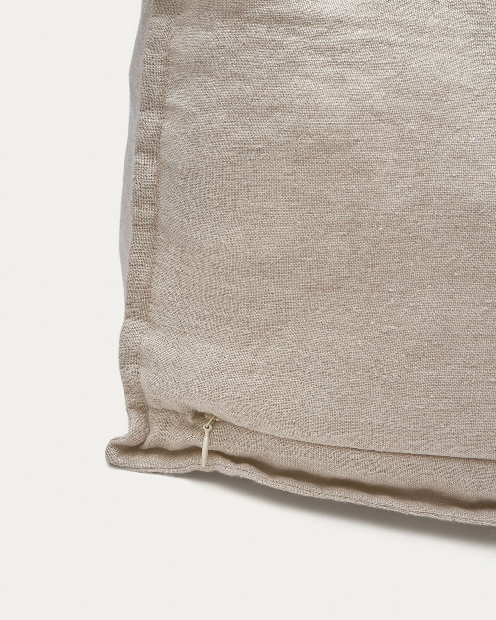 Forallac Пуф 100% лен бежевого цвета 50 x 50 см