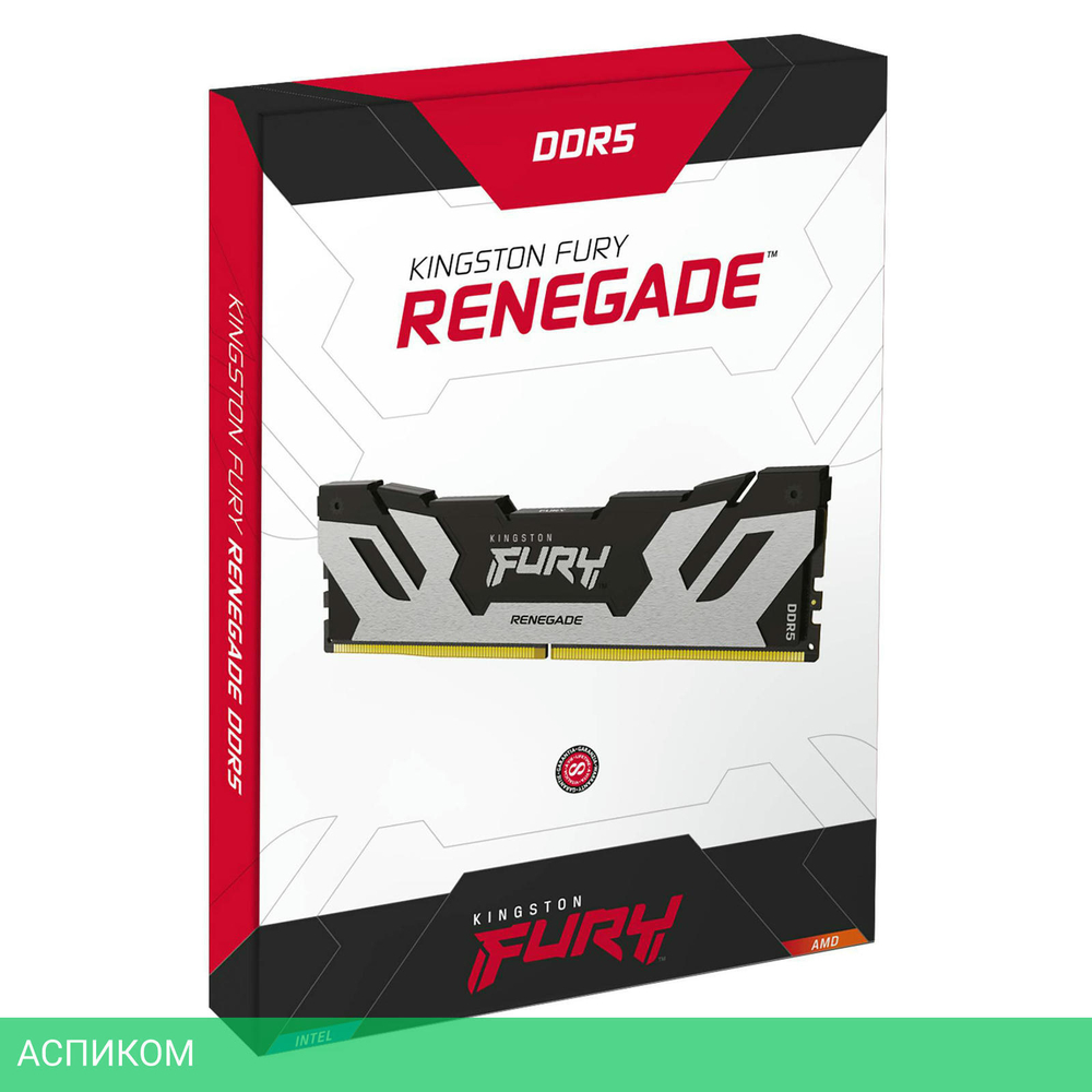 Оперативная память Kingston Fury Renegade Silver/Black 32GB DDR5 XMP (KF564C32RS-32)