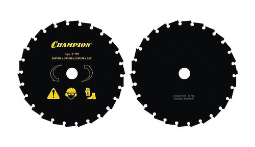 Нож CHAMPION для триммера 26 зубчатый d=200*20mm  долотообразные зубцы   C5109