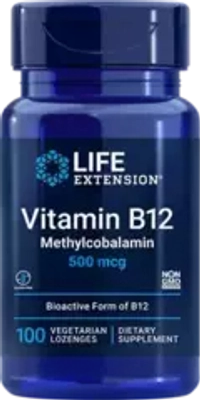 Vitamin B12 Methylcobalamin 500 мкг 100 lozenges Life Extension