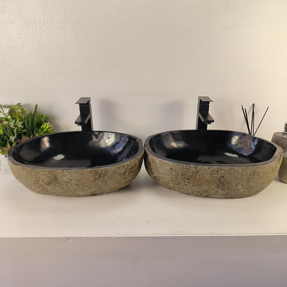 Раковина из речного камня ПАРА! RS-65484 50*36*16 0866