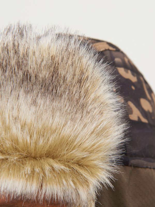 Шапка ушанка зимняя Альтаир с маской ткань Alova цвет КМФ 005 (переплетение хаки)