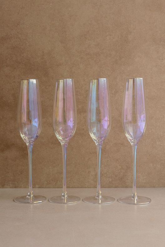 Набор бокалов для шампанского Gemma Opal, 4 шт / Liberty Jones