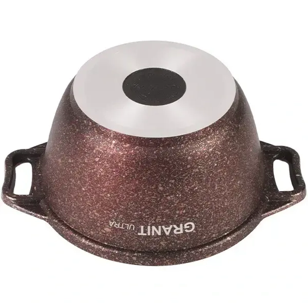 Кастрюля 1л «Granit ultra»(red) со стеклянной крышкой кга12а