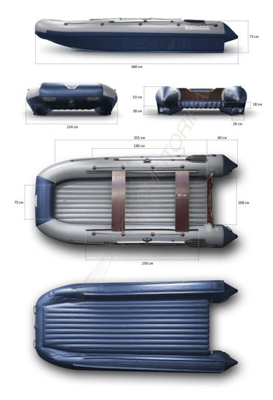 Надувной катамаран Флагман 460К