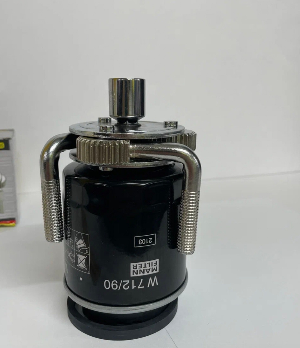 Съемник для масляных фильтров, 65–130 мм, краб, универсальный ключ SR-1225 (1 шт.)