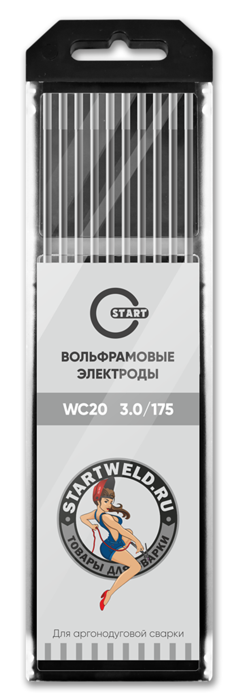 Вольфрамовый электрод WС 20 3,0/175 (серый) WC2030175