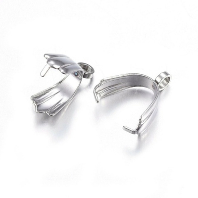 m906 Бейл для кристаллов 14*5мм, нерж. сталь, шт