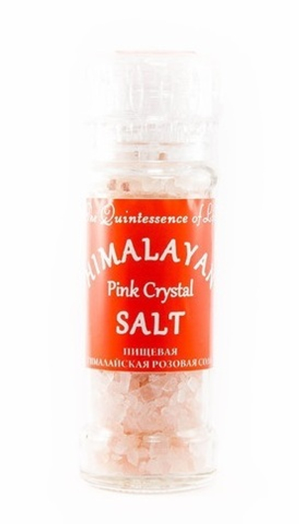 Соль пищевая гималайская розовая в мельнице Himalayan Salt, крупный помол, 120 г