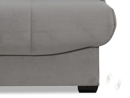 Диван прямой Аккорд (БД) GROUND 05 (серый)/GROUND 08 (темно-синий)