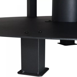 Чаша для костра с держателем для дров и плитой для приготовления пищи