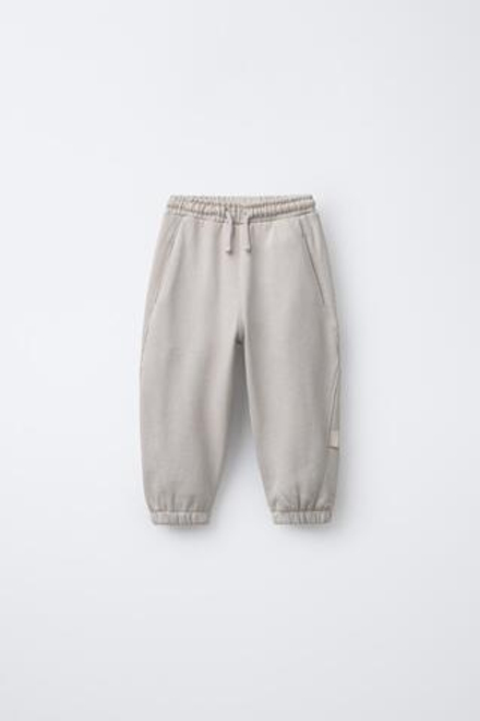 ZARA БРЮКИ-ДЖОГГЕРЫ, ЦВЕТ ЛЬДА