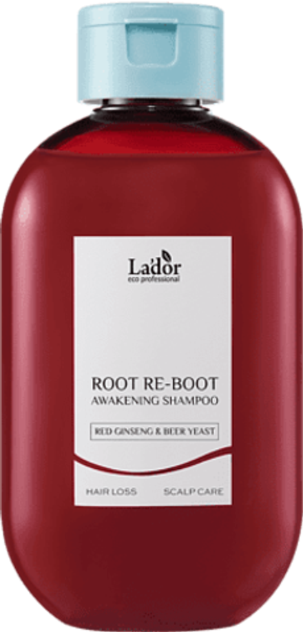 LA'DOR Шампунь для роста волос ROOT RE-BOOT AWAKENING SHAMPOO (RED GINSENG & BEER YEAST) 300 мл.