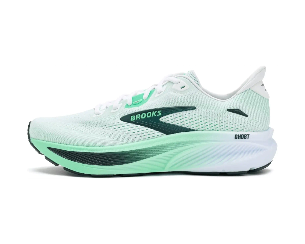 Кроссовки для бега Brooks Ghost 18 - White/Spring Bud/Spruce