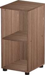 Стеллаж низкий узкий Стандарт-Pro ясень шимо темный