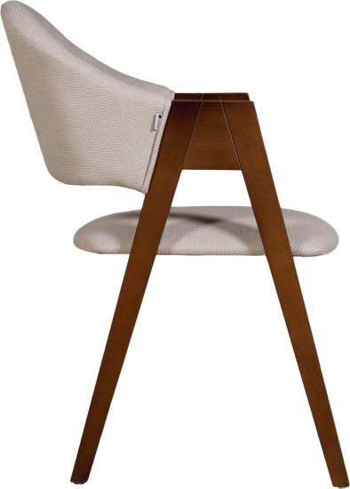 Стул Снуг, массив бука, старинный орех, Florida Cream