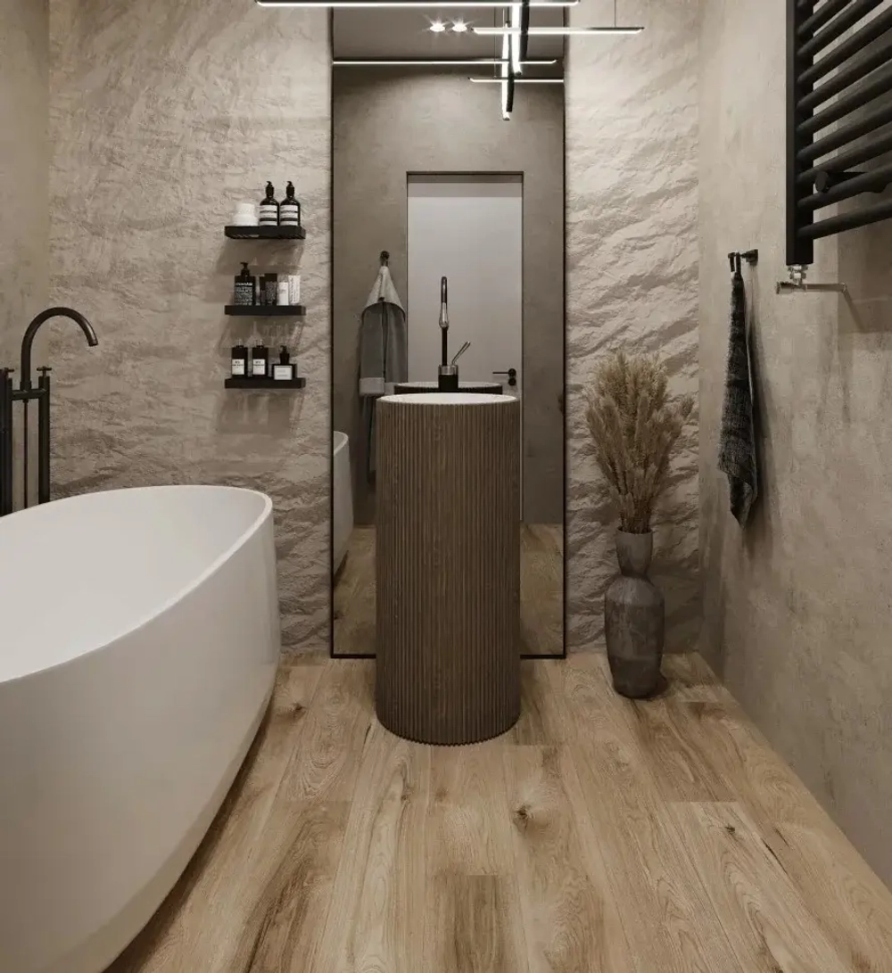 Каменный SPC ламинат AlixFloor Natural Line Дуб табачно-серый