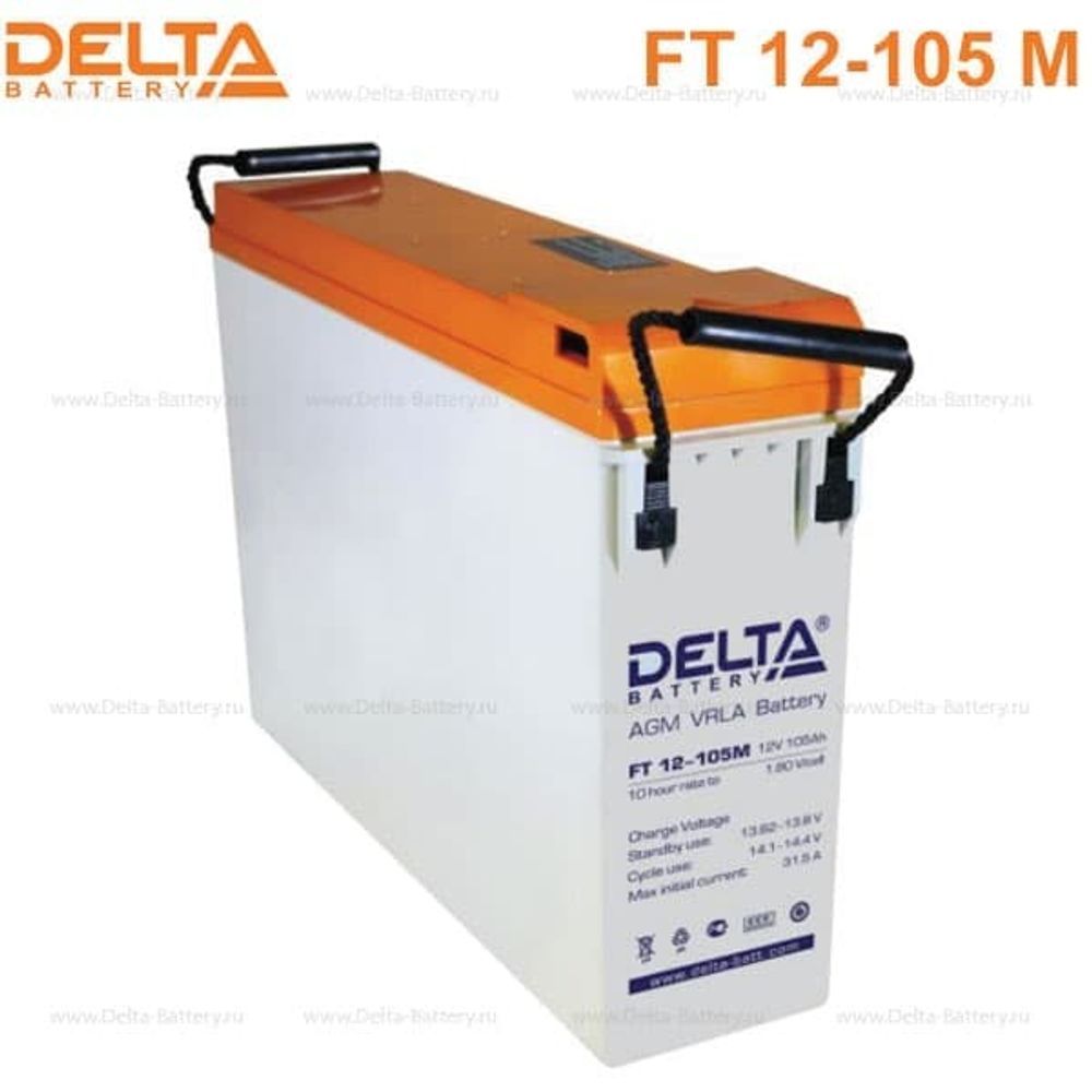 Аккумуляторная батарея Delta FT 12-105 M (12V / 105Ah)