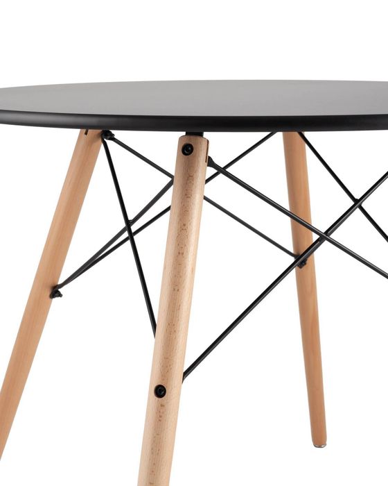 Стол DSW D80 черный Stool Group