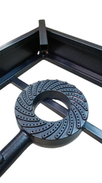 Газовая горелка высокой мощности Иран, 8 кВт (баллонный газ), квадрат для казана/автоклава/дистиллятора