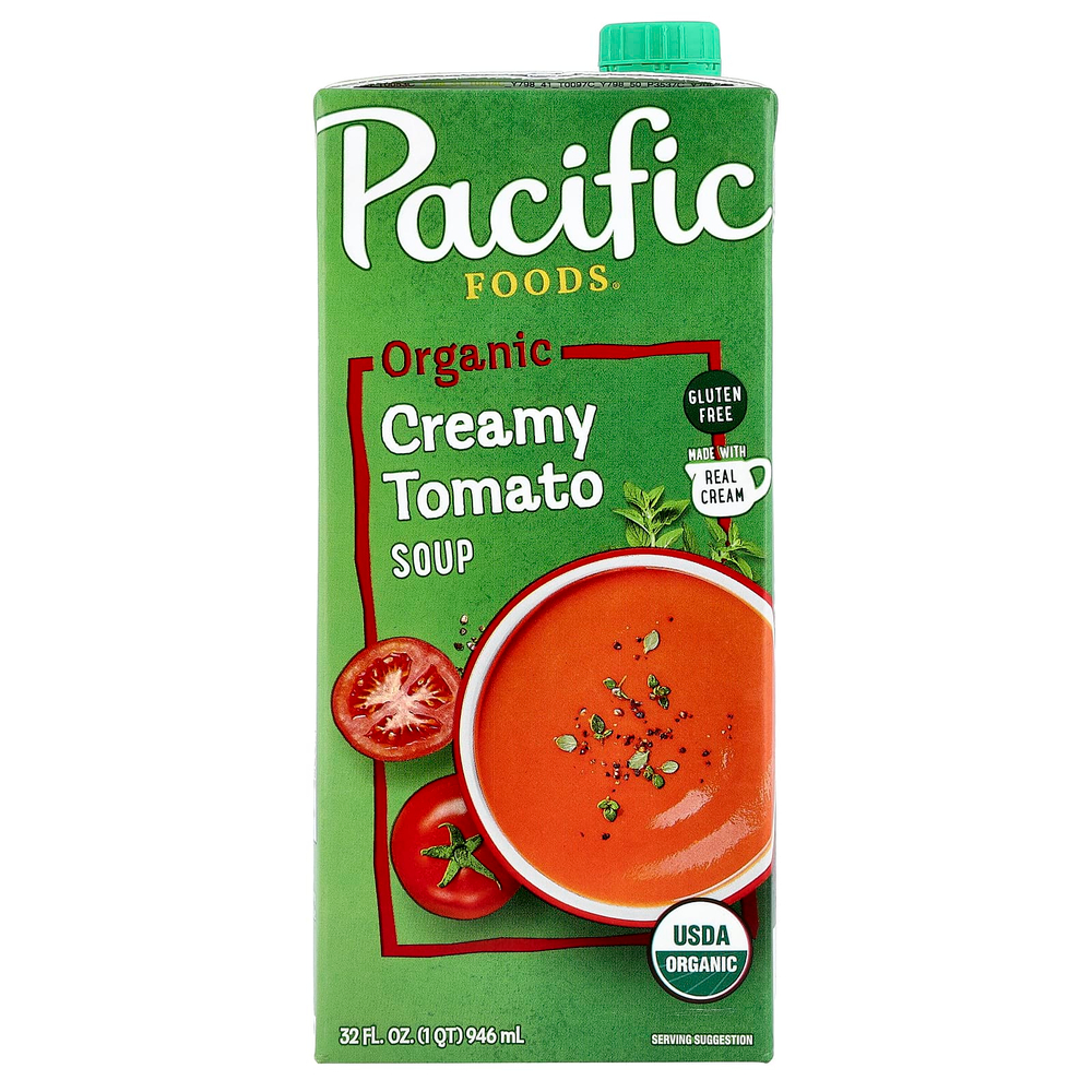 Pacific Foods, органический крем-томатный суп, 946 мл (32 жидк. унции)