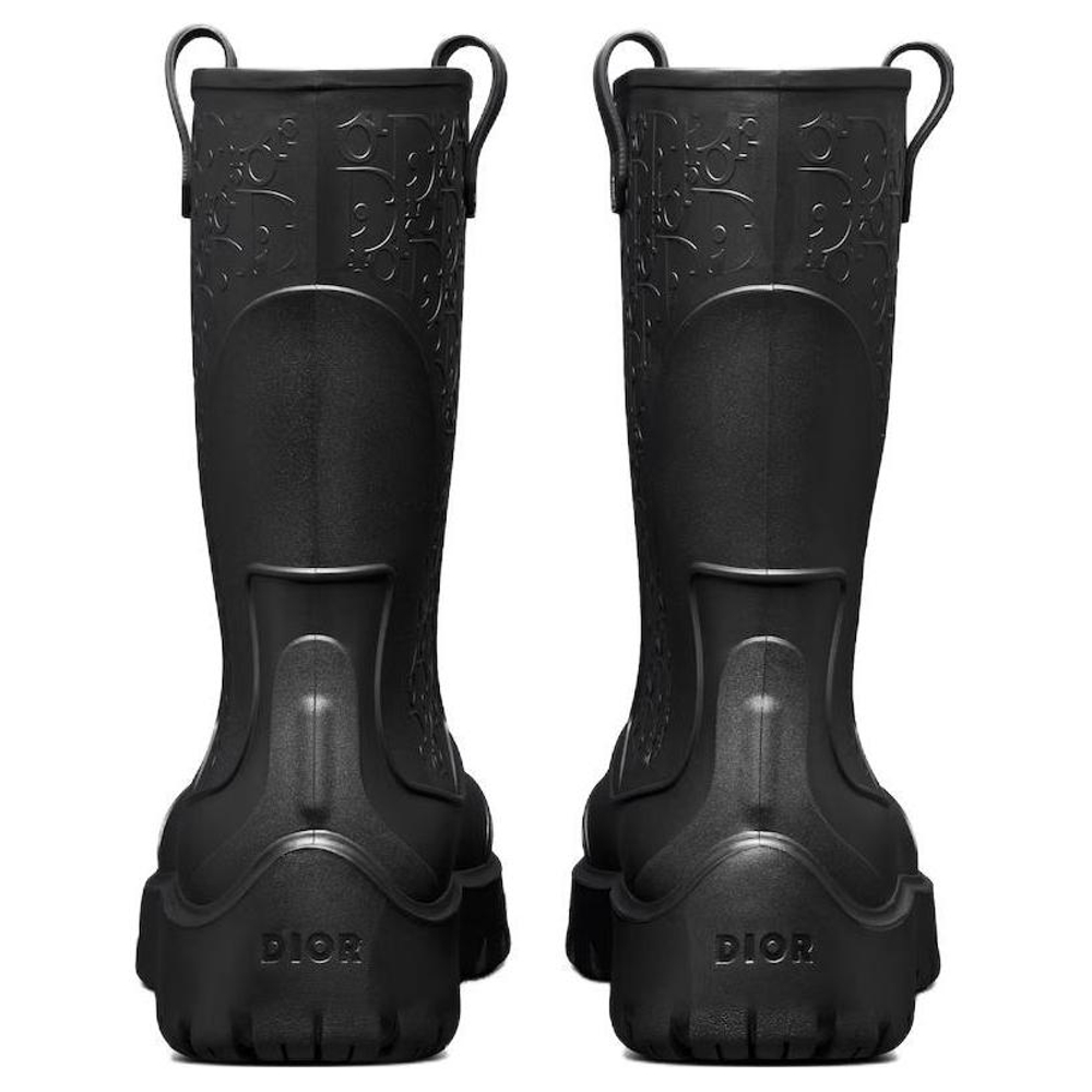 DIOR Garden Rain Boot "DIOR Oblique Embossed - Black"