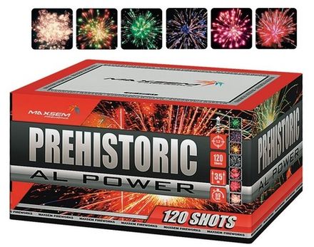 Батарея салютов "Prehistoric Al Power" SB-120-01  120 залпов * 1.2"  (1/1)