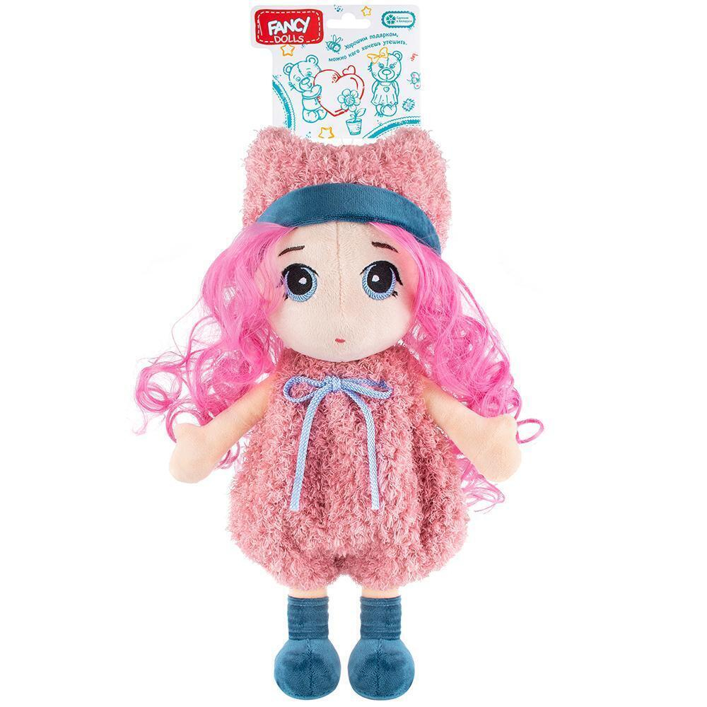 Кукла мягконабивная "Малышка Соня" 28*12,5*15см. розовые волосы (Fancy)
