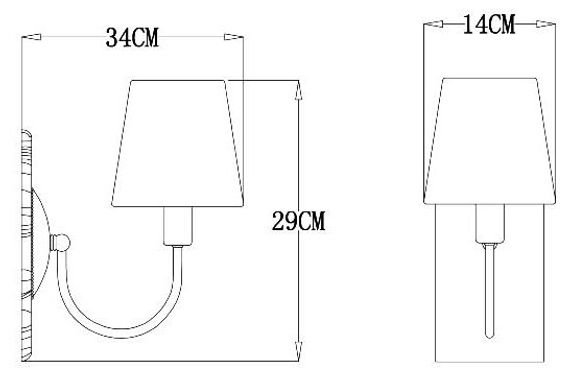 Бра Arte Lamp Gracie A7301AP-1PB