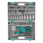 Набор инструментов, 1/4", 3/8", 1/2", Cr-V, S2, усиленный кейс, 151 предмет Stels