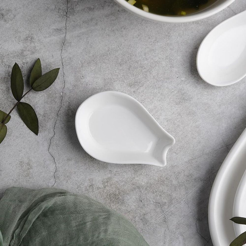 Подставка для ложки 7,6*5,5 см h1,9 см белый фарфор NEW P.L. Proff Cuisine [6]