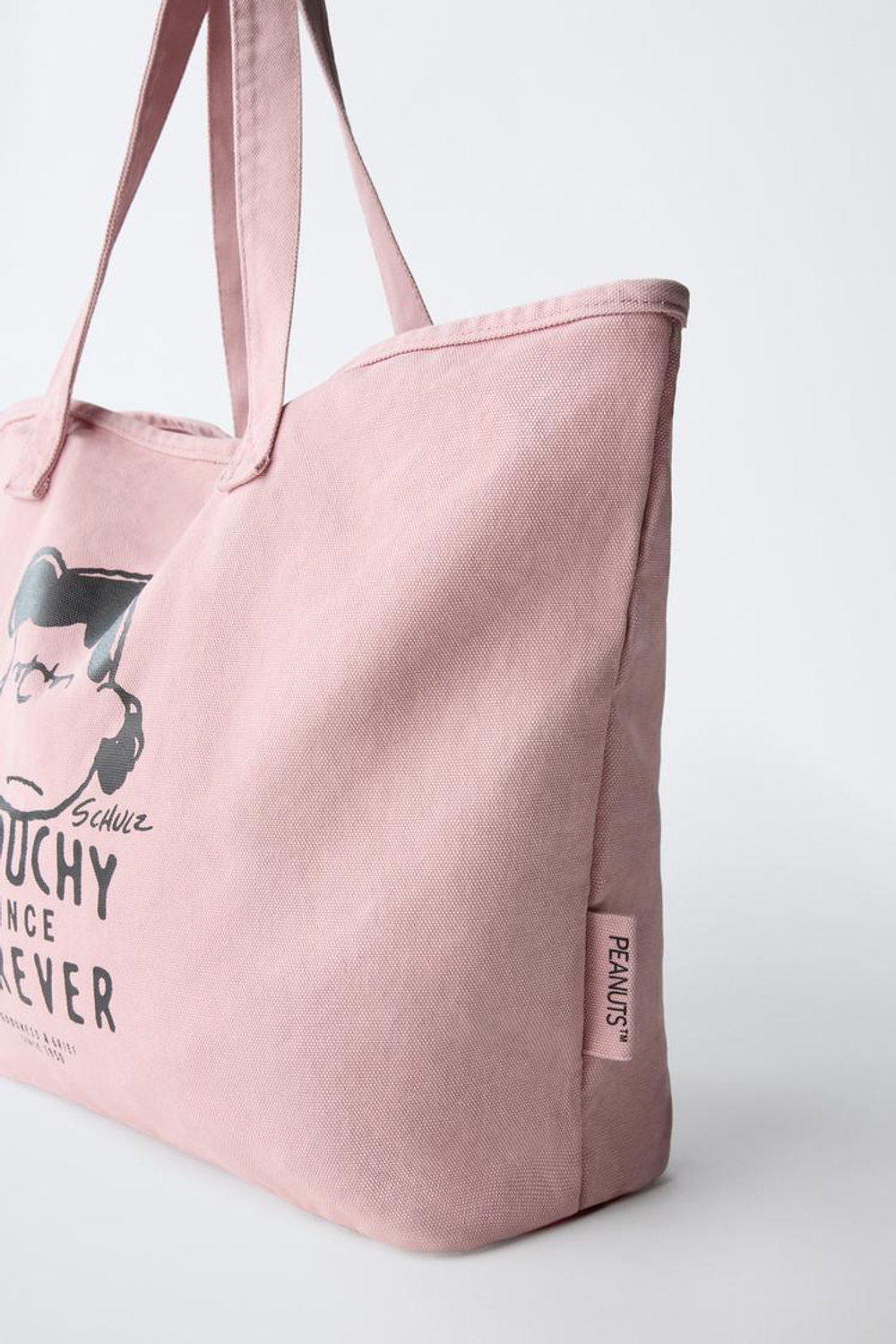 ZARA СУМКА-ШОПЕР PEANUTS™, РОЗОВЫЙ