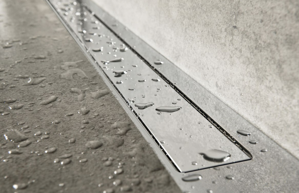 Душевой лоток CK DRAIN 1105-00165 65 см, с мокрым затвором, щелевая/под плитку  решетка из нержавеющей стали