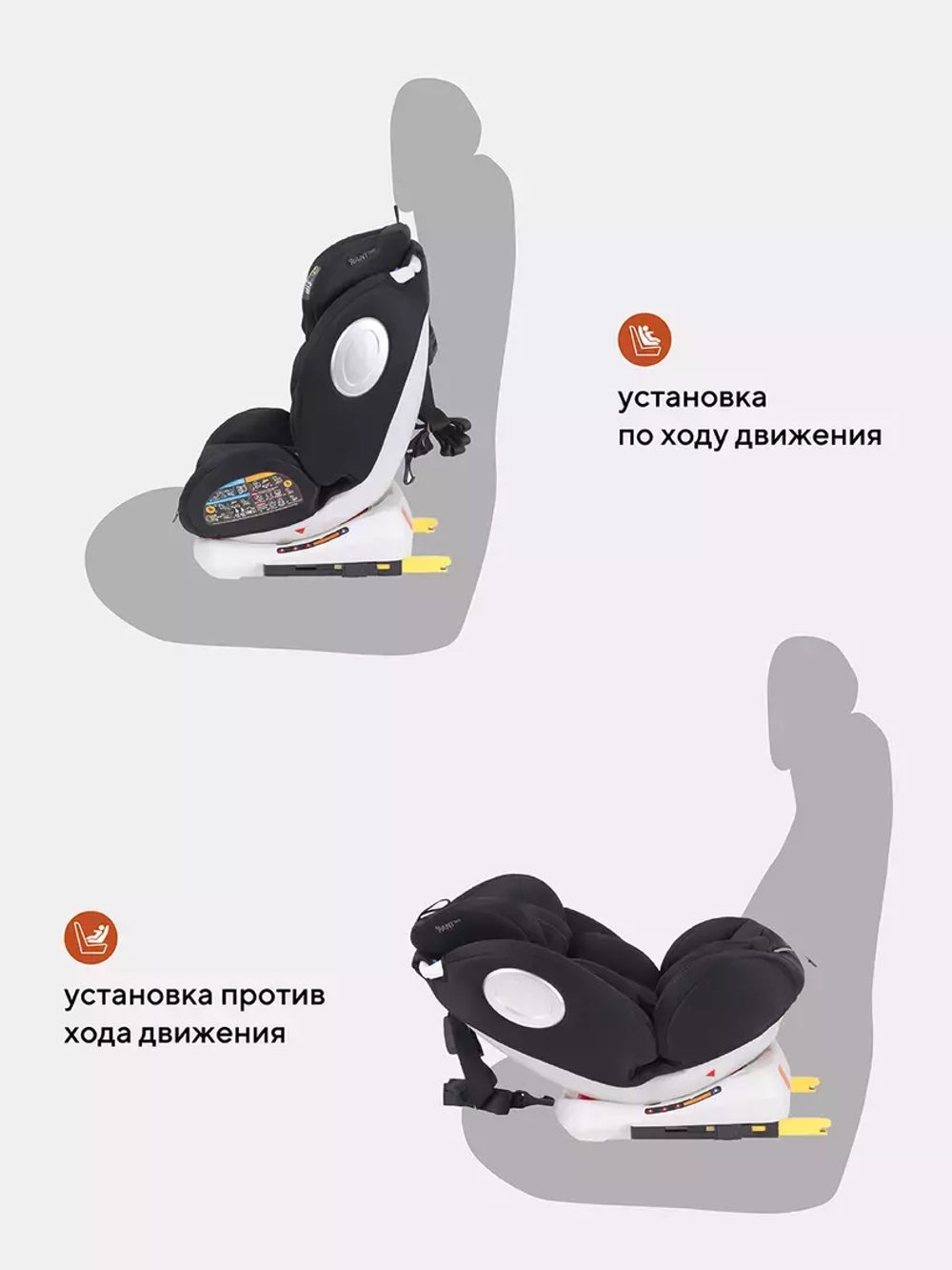Автокресло YC06 "Twist" isofix RANT basic (Black) группа 0+-1-2-3 (0-36 кг)