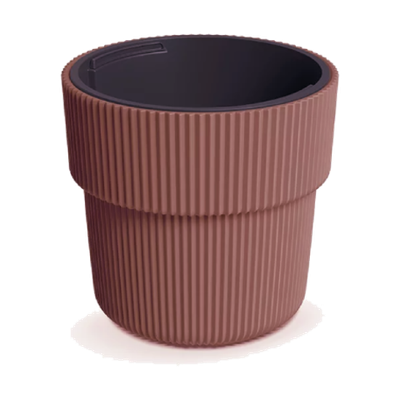 DBMIR300-7587U Кашпо MILLY d30 h28,5 см кирпичный (rustic brick) с вкладышем