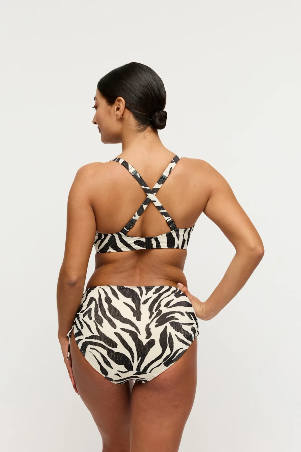 PRIMADONNA Swim Dalice Топ с полной чашкой, зебровый принт