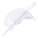 Поликарбонатное стекло внешнее 250х120мм для маски Корунд-Х PRO