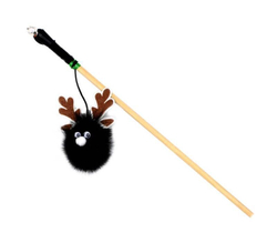 НОВОГОДНЯЯ Махалка дразнилка GoSi для кошек Олень-Гоша 50см