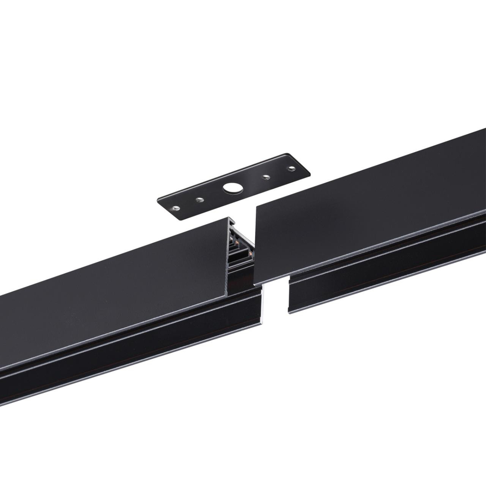 135301 PORT NT25 200 черный Шинопровод накладной/подвесной в комплекте заглушки 2шт, крышка и соединит. планка, 3м IP20 90-240V VECTOR