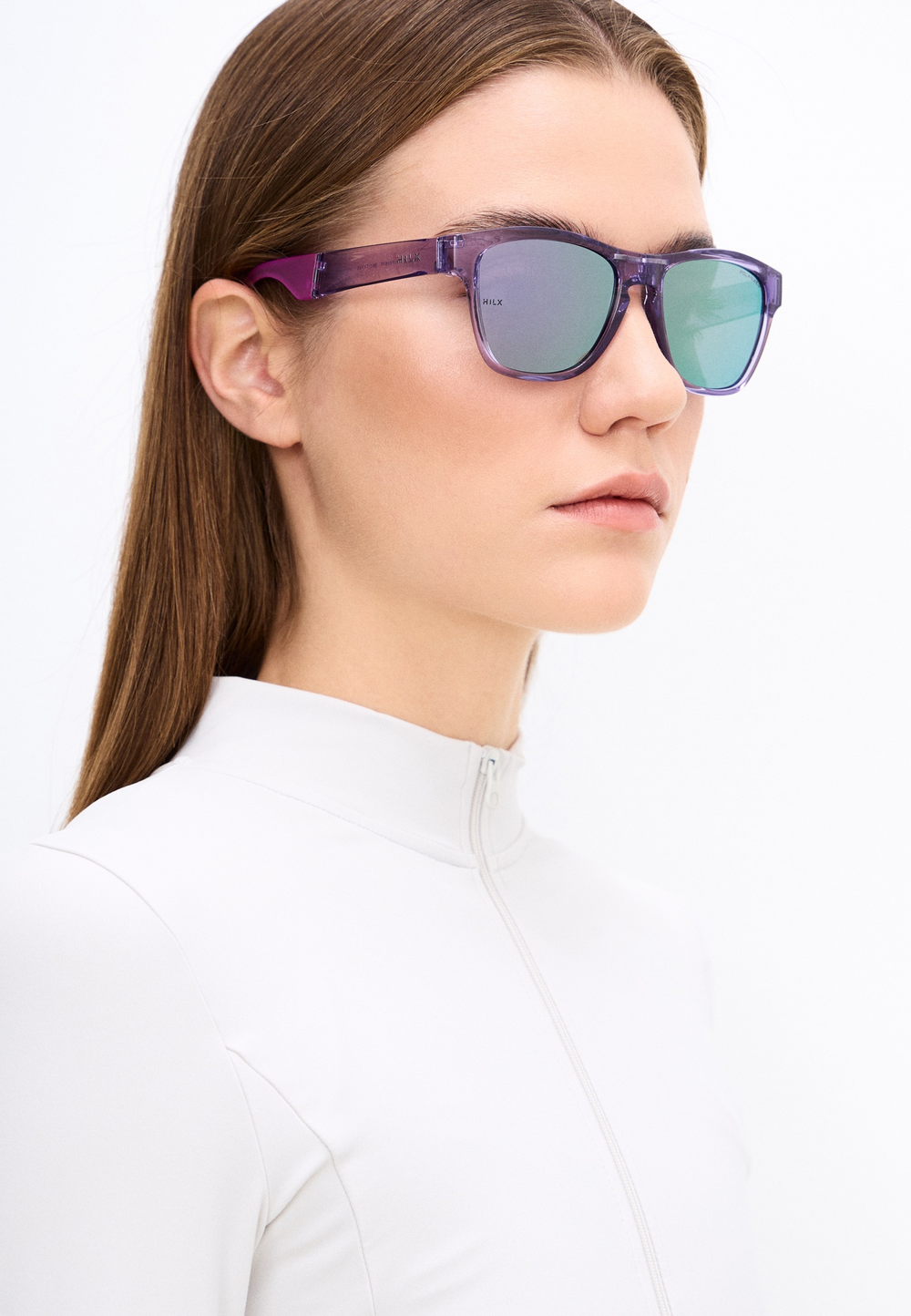 Спортивные очки HILX Unfold Shiny Crystal Purple / Purple Polarized Lens