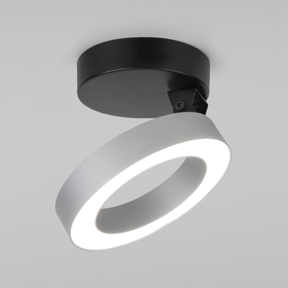 Накладной поворотный светодиодный светильник Spila серебро 12W 4200К 25105/LED