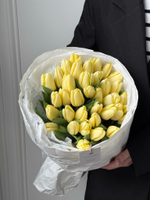 Букет из 35 лимонного тюльпана- M